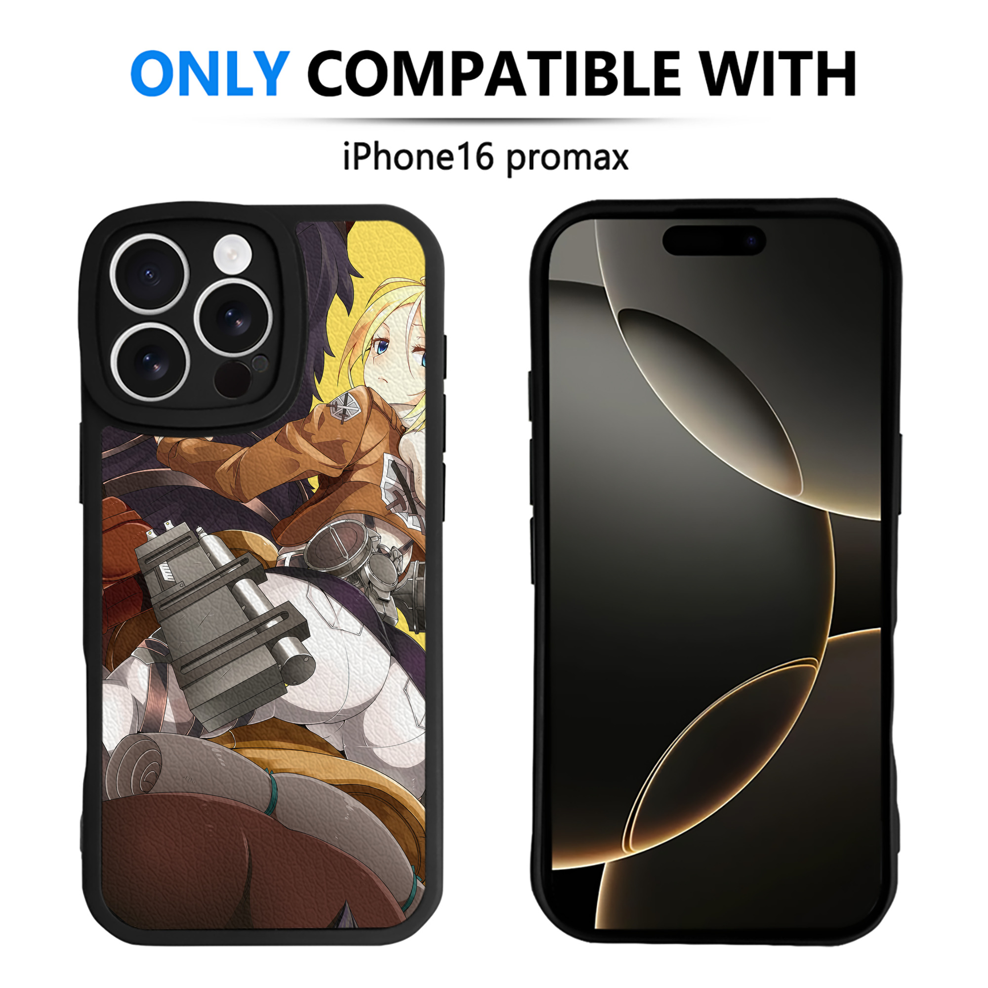 （画像用） 進撃の巨人 Attack on Titan 【iPhone 16シリーズ対応】シリコンスマホケース（レザー調） 材質：シリコン